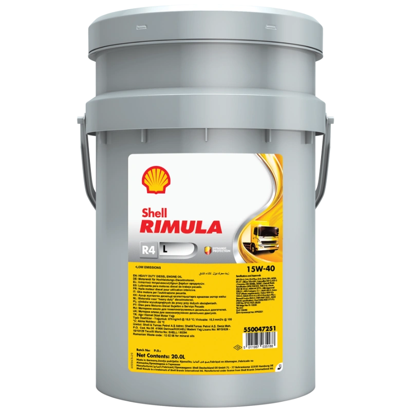 SHELL Rimula R4 L 15w40 20lit
