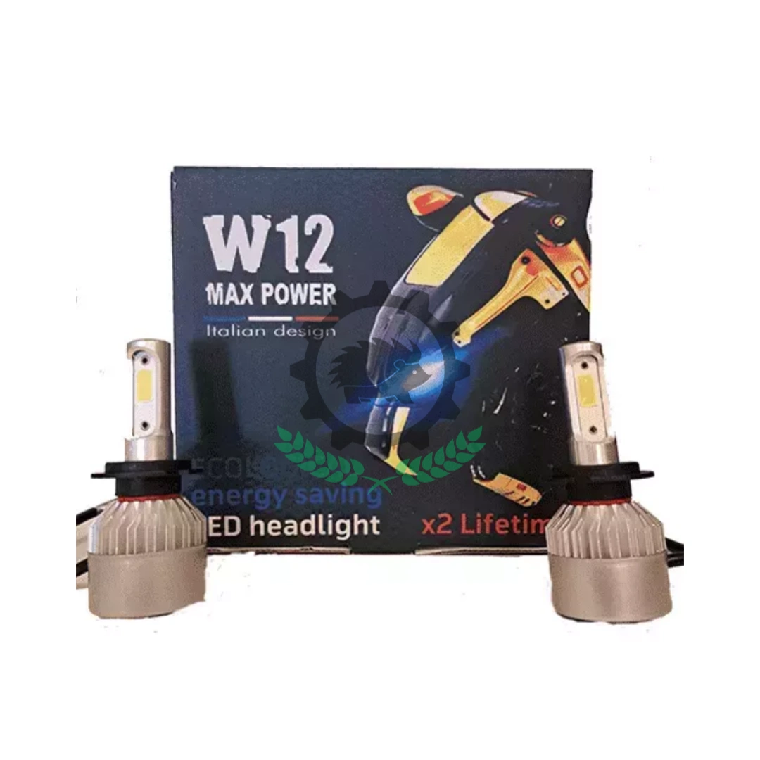 Led H7 S2 W12 MAX POWER 6500k 8000 lumen